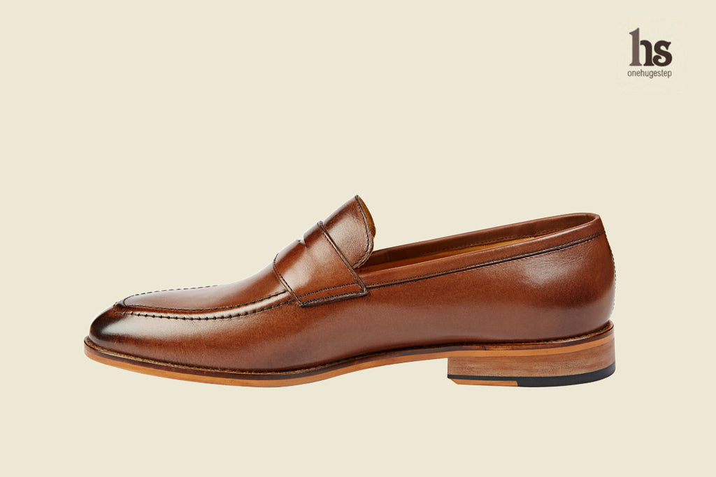 Penny Loafer with Cord Stitch on the Vamp