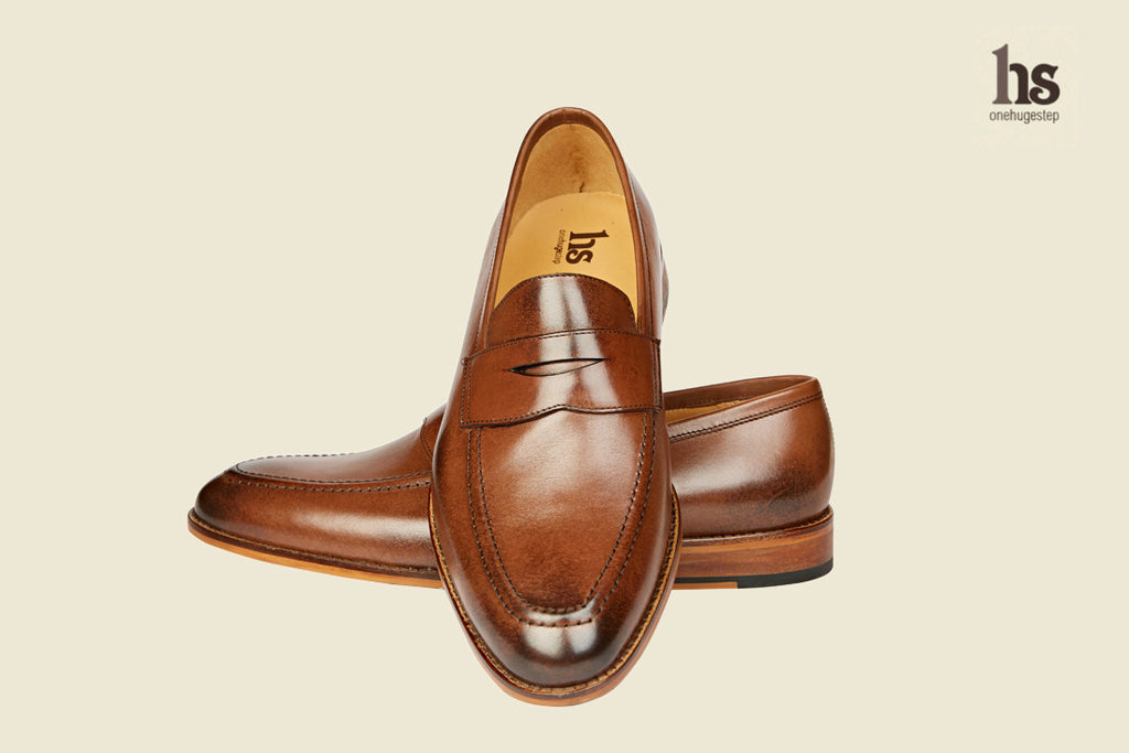 Penny Loafer with Cord Stitch on the Vamp