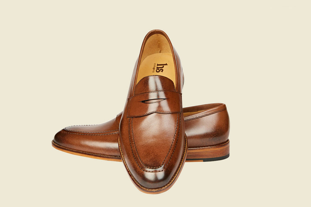 Penny Loafer with Cord Stitch on the Vamp