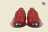 Simple Loafer with Flower Punch on the Toe
