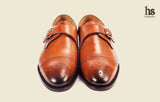 Toecap Derby Monk with perforations in Toecap